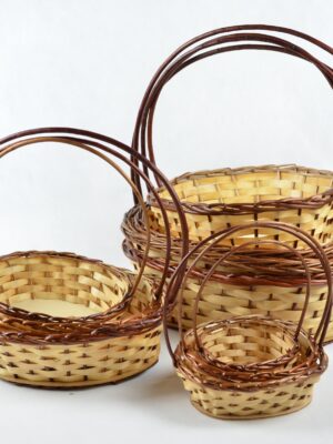 CESTAS PALHA VIME REQUINTE-N°10( OVAL)37x30cm(B)x29x23(F)x15cm ALT.